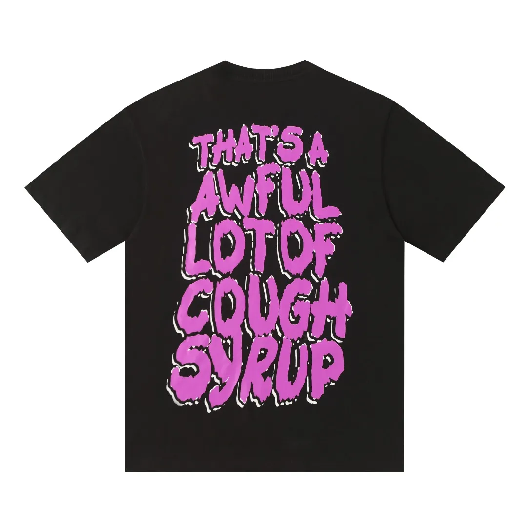# Black ｜ THAT'S A AWFUL LOT OF COUGH SYRUP In Stock T （fabric):32 Sizes（size）：S-M L X L （colour）： Black